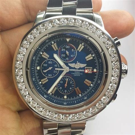 breitling iced out replica watch|Breitling watches replica swiss.